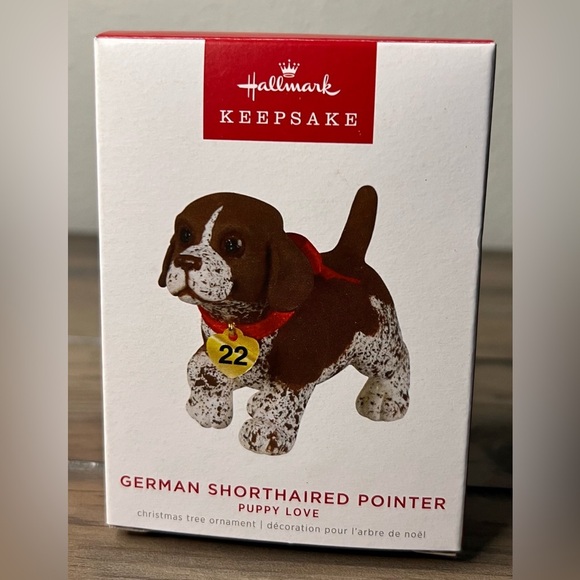 Hallmark NEW 2022 “German Shorthaired Pointer” #32 Puppy Love Christmas Ornament - Picture 1 of 11